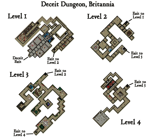 Deceit Dungeon Map