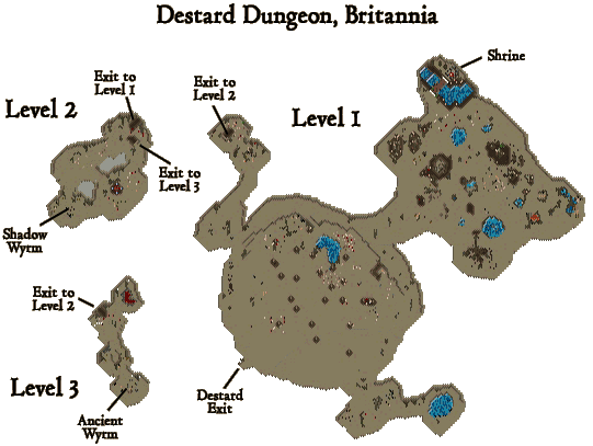Destard Dungeon Map